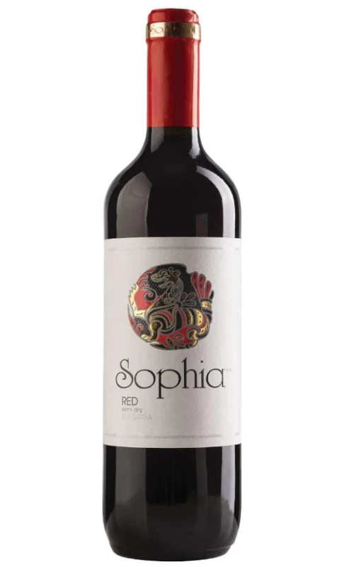 WINO SOPHIA RED CZERWONE PÓŁWYTRAWNE 750ML 11%