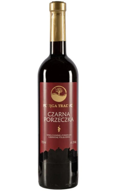 WINO Z CZARNEJ PORZECZKI PÓŁSŁODKIE 750ML