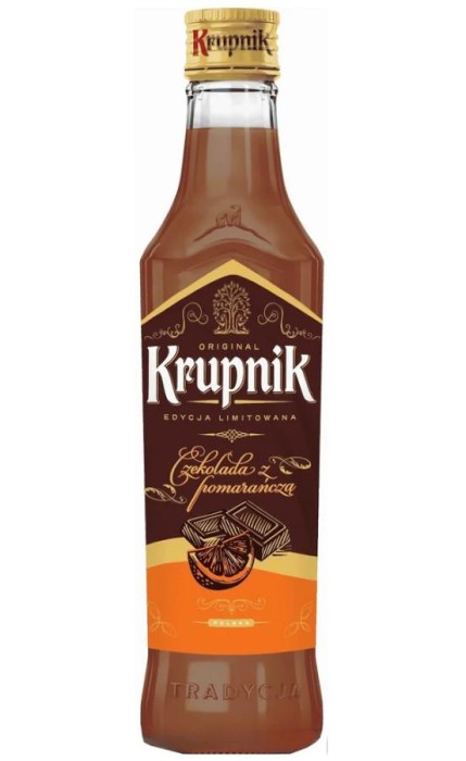 LIKIER KRUPNIK MLECZNY CZEKOLADOWO-POMARAŃCZOWY 0,5L