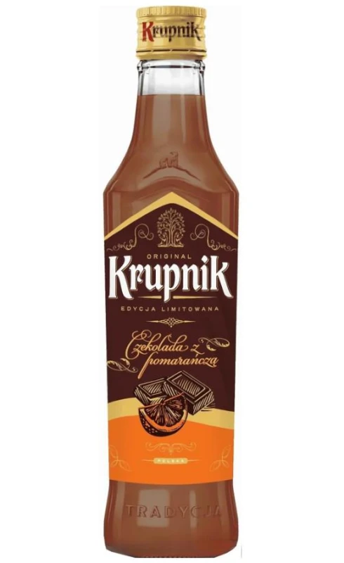 LIKIER KRUPNIK MLECZNY CZEKOLADOWO-POMARAŃCZOWY 0,5L
