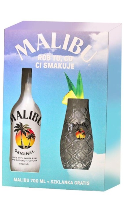 LIKIER MALIBU KARTON + SZKLANKA 0,7L