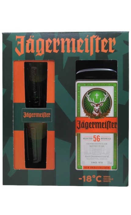 LIKIER ZIOŁOWY JAGERMEISTER 0,7L + 2KIELISZKI