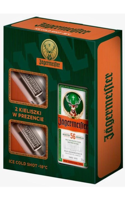 LIKIER ZIOŁOWY JAGERMEISTER 0,7L + 2 KIELISZKI