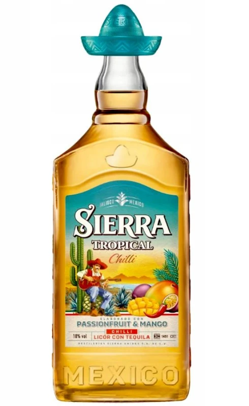 TEQUILA SIERRA TROPICAL CHILI 0,7L