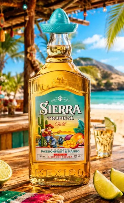 TEQUILA SIERRA TROPICAL CHILI 0,7L