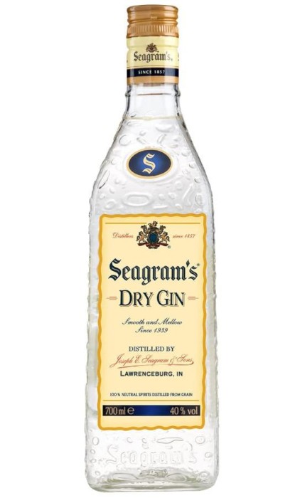 GIN SEAGRAMS DRY 0,7L 37,5%