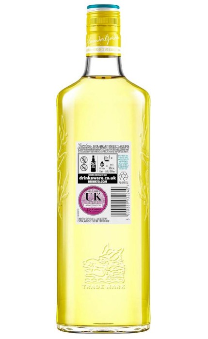 GIN GORDONS SICILIAN LEMON 0,7L 37,5%
