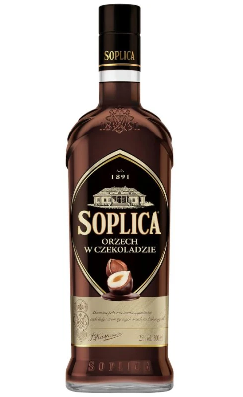 WÓDKA SOPLICA ORZECH W CZEKOLADZIE 0,5L 25%