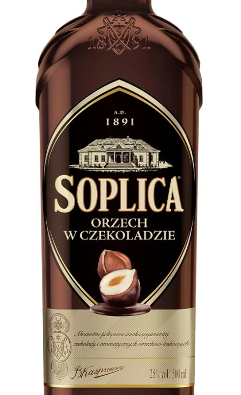 WÓDKA SOPLICA ORZECH W CZEKOLADZIE 0,5L 25%