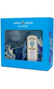 GIN BOMBAY SAPPHIRE 0,7L 40% + KIELISZEK