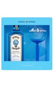 GIN BOMBAY SAPPHIRE 0,7L + KIELISZEK