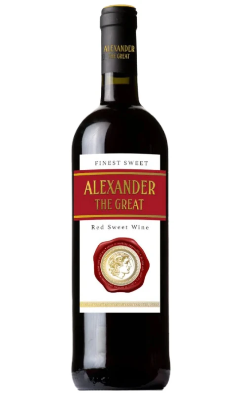 WINO ALEXANDER THE GREAT CZERWONE SŁODKIE 1L