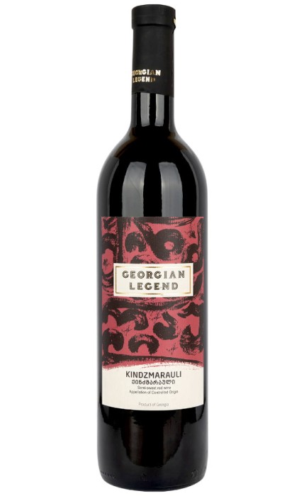 WINO GEORGIAN VALLEYS KINDZMARAULI CZERWONE PÓŁSŁODKIE 750ML
