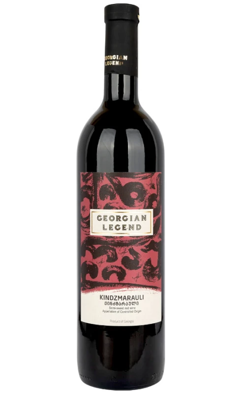 WINO GEORGIAN VALLEYS KINDZMARAULI CZERWONE PÓŁSŁODKIE 750ML