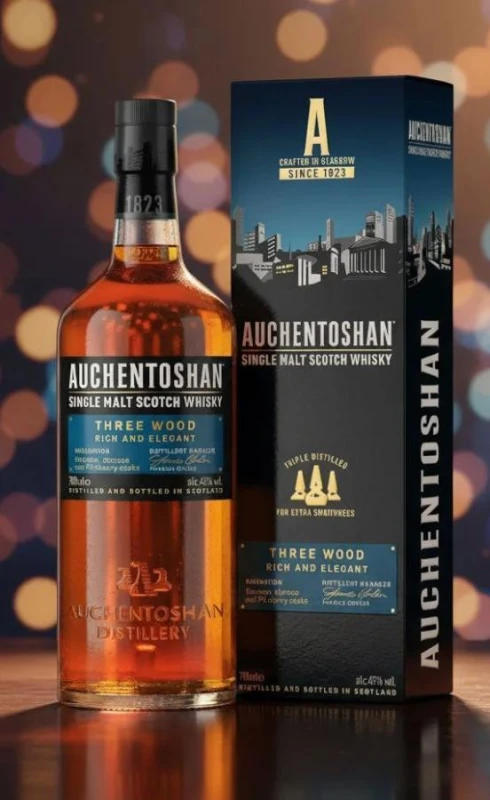 WHISKY AUCHENTOSHAN THREE WOOD 0,7L 43%
