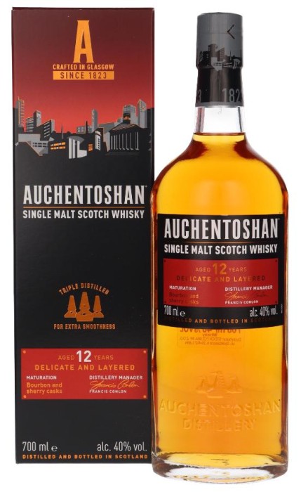 WHISKY AUCHENTOSHAN 12YO 0,7L 40%