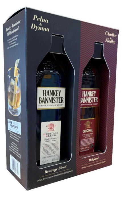WHISKY HANKEY BANNISTER ZESTAW 2x 0,7L