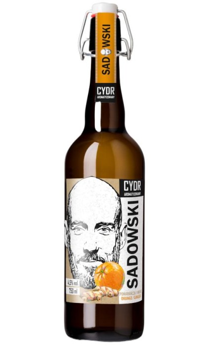 CYDR SADOWSKI POMARAŃCZ IMBIR 0,75L  4,5%