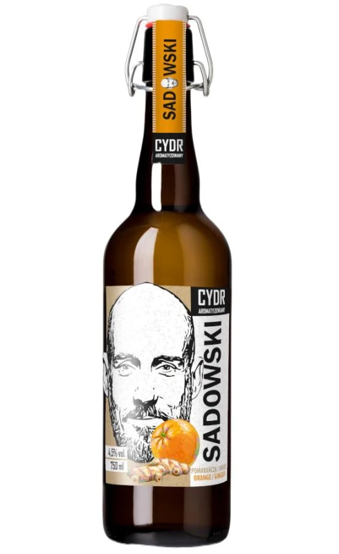 CYDR SADOWSKI POMARAŃCZ IMBIR 0,75L  4,5%
