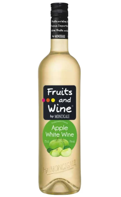 WINO FRUITS&amp;WINE WHITE APPLE BIAŁE SŁODKIE 750ML 7%