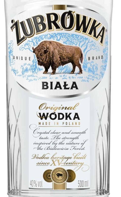WÓDKA ŻUBRÓWKA CZYSTA 0,5L 40%