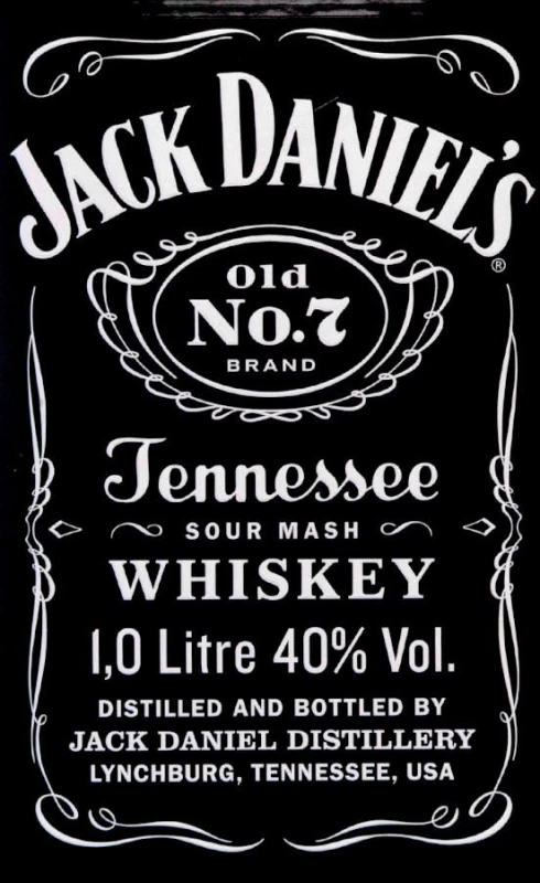 WHISKEY TENNESSEE JACK DANIELS 1L 40%