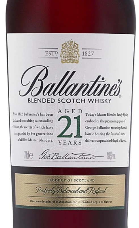 WHISKY BALLANTINES 21YO 0,7L 40%