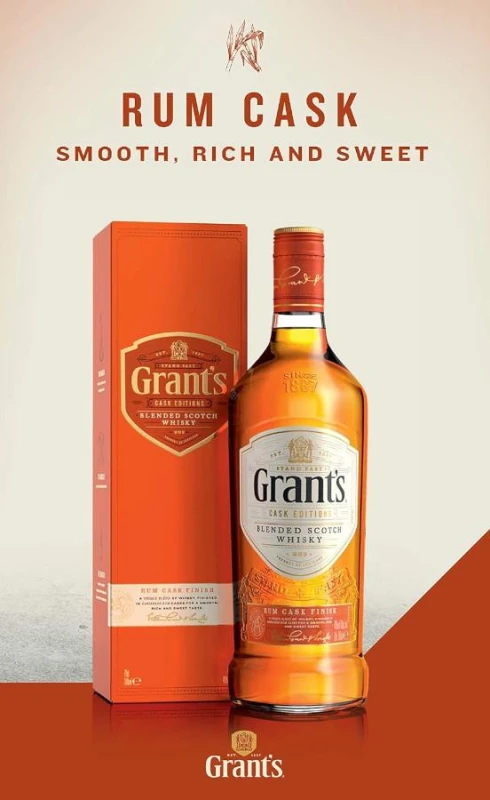 WHISKY GRANTS RUM CASK 0,7L 40%