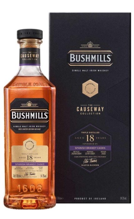 WHISKEY BUSHMILLS SPANISH 18YO 0,7L 40%