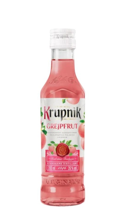 WÓDKA KRUPNIK GREJPFRUTOWY 0,2L 26%