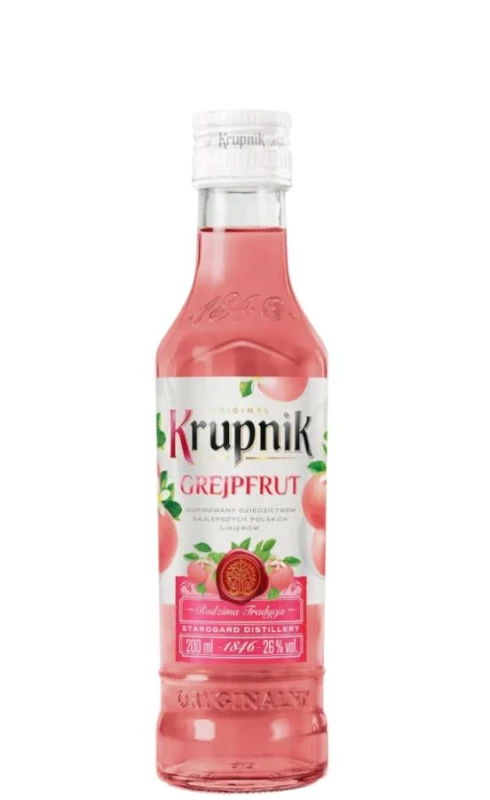 WÓDKA KRUPNIK GREJPFRUTOWY 0,2L 26%