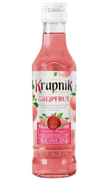 WÓDKA KRUPNIK GREJPFRUTOWY 0,2L 26%