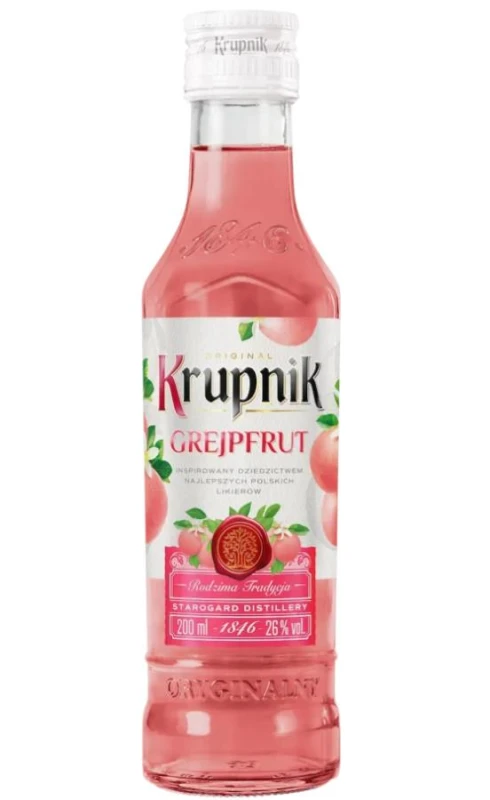 WÓDKA KRUPNIK GREJPFRUTOWY 0,2L 26%