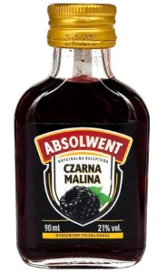 WÓDKA ABSOLWENT CZARNA MALINA 0,09L