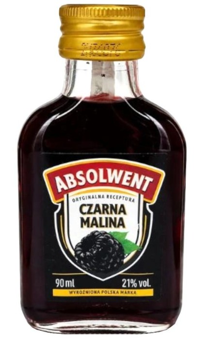 WÓDKA ABSOLWENT CZARNA MALINA 0,2L 21%