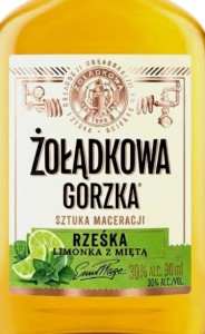 WÓDKA ŻOŁĄDKOWA RZEŚKA LIMONKA-MIĘTA 0,09L
