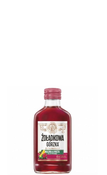 WÓDKA ŻOŁĄDKOWA GORZKA MALINA-MIĘTA 0,09L