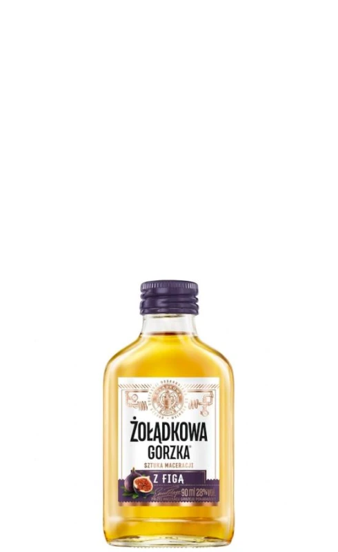 WÓDKA ŻOŁĄDKOWA GORZKA Z FIGĄ 0,09L 30%