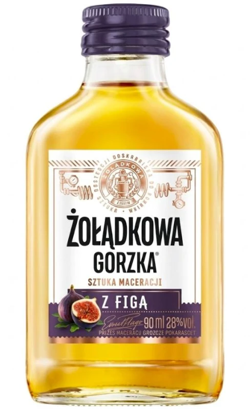 WÓDKA ŻOŁĄDKOWA GORZKA Z FIGĄ 0,09L 30%