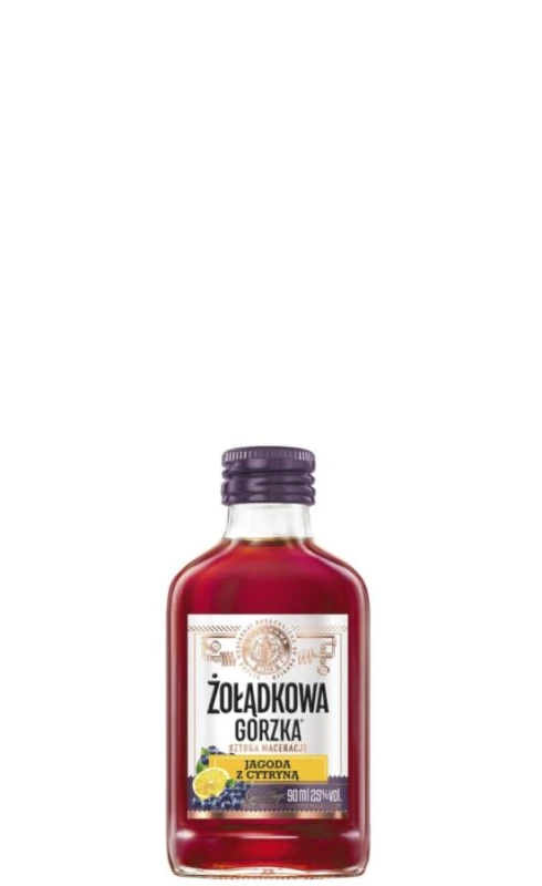 WÓDKA ŻOŁĄDKOWA JAGODA CYTRYNA 0,09L 25%
