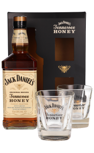 Jack Daniels Honey 0,7L + Szklanki w zestawie