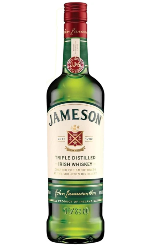 Zestaw Prezentowy Whiskey Irlandzkie Jameson 700ml + 2 szklanki do whiskey gratis