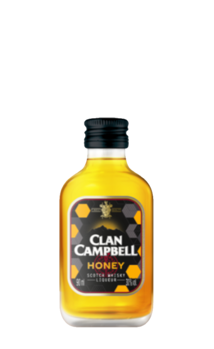 Whiskey miodowe Clan Campbell Honey szkocka blended 90ml