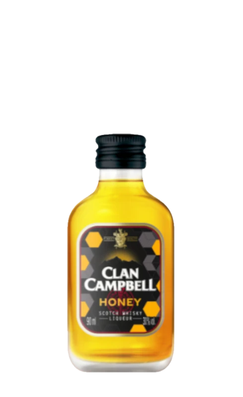 Whiskey miodowe Clan Campbell Honey szkocka blended 90ml