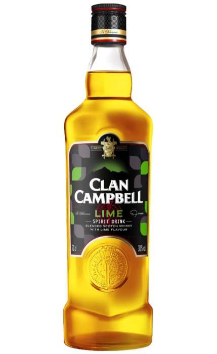 Likier na bazie whiskey szkockiej Clan Campbell Lime o smaku limonki 700ml 0,7l