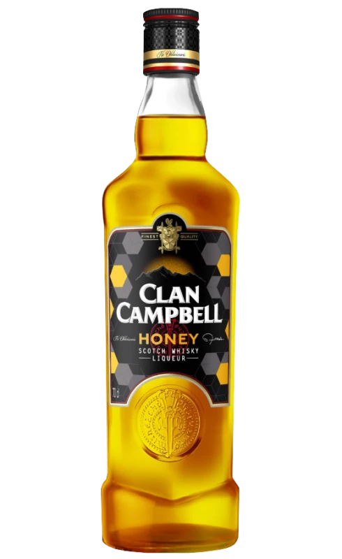 Likier na bazie whisky szkockiej Clan Campbell Honey o smaku miodowym 700ml 0,7l