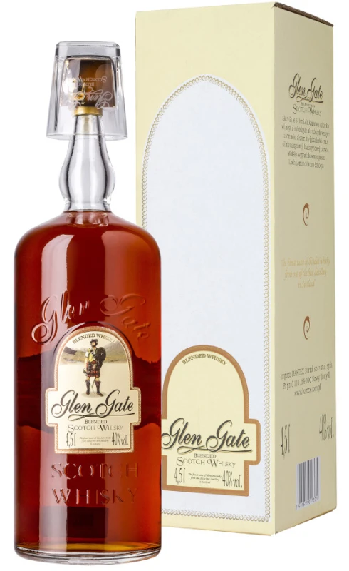 WHISKY GLEN GATE 4,5L + SZKLANKA