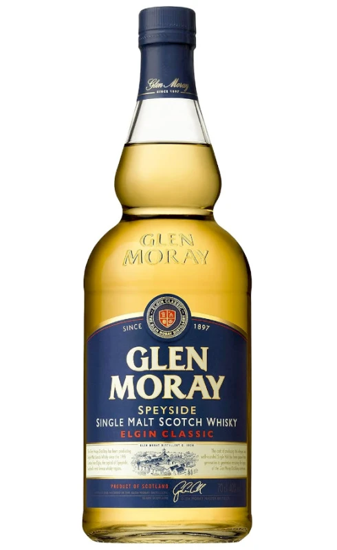 WHISKY GLEN MORAY 12YO 0,7L +2SZKL