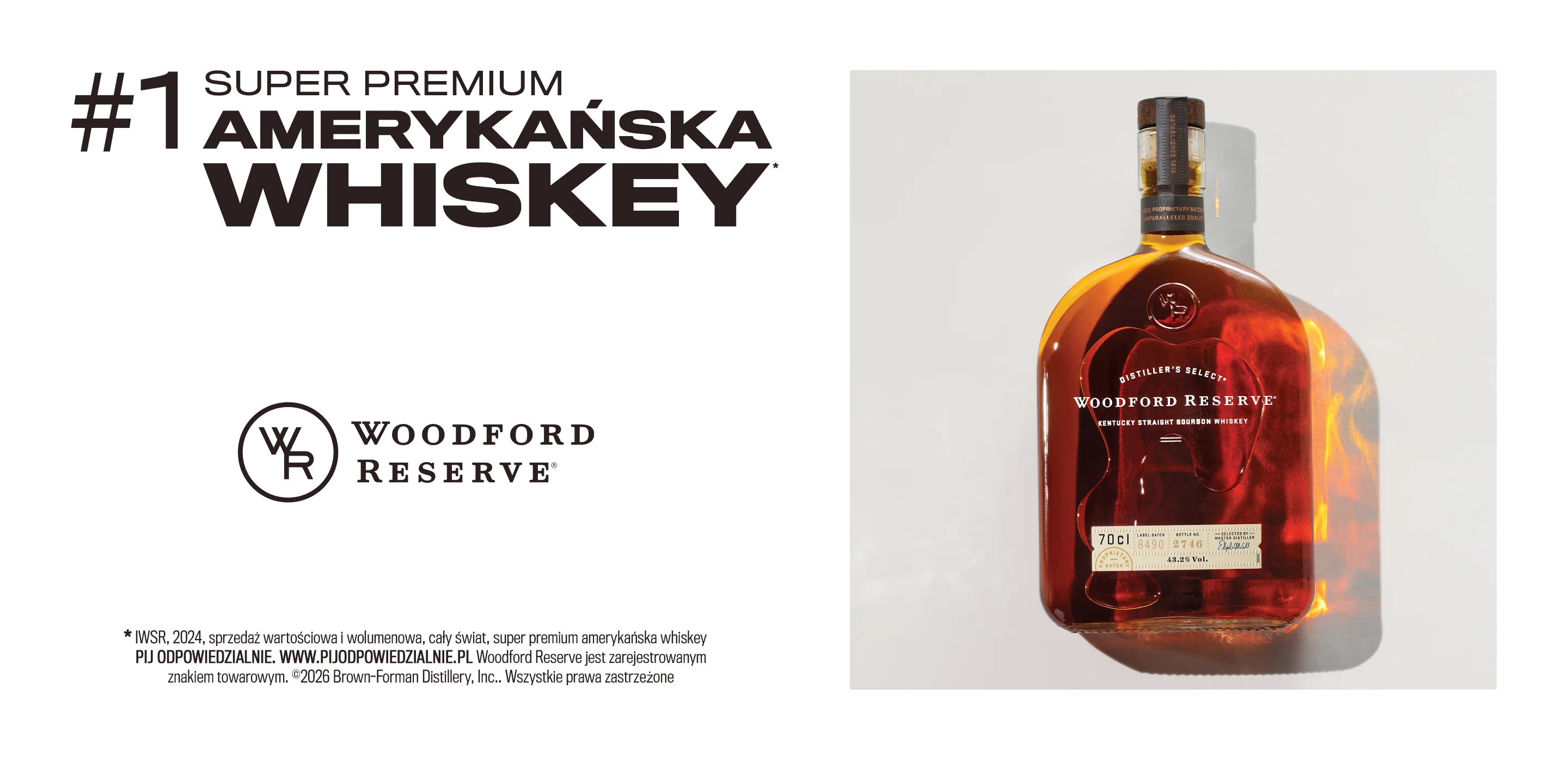 Super Premium Amerykańska Whiskey #1 Woodford Reserve